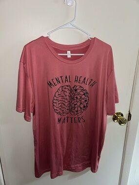 Mental Health Matters Pink T-Shirt - XXL/2XL